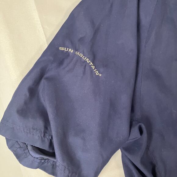 Sun Mountain Headwind Solo Golf Pullover Jacket Mens XL Blue Quail Hollow Club - Picture 7 of 11